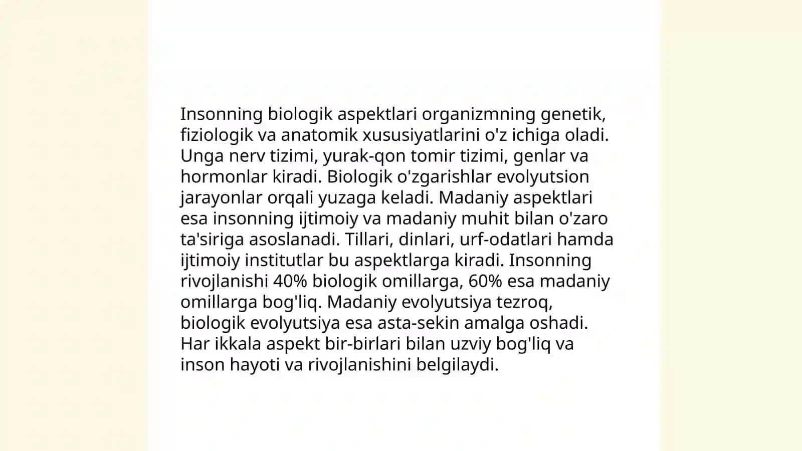 Antropologiya inson tòĝrisidagi fan. Uning falsafiy muammolari 4