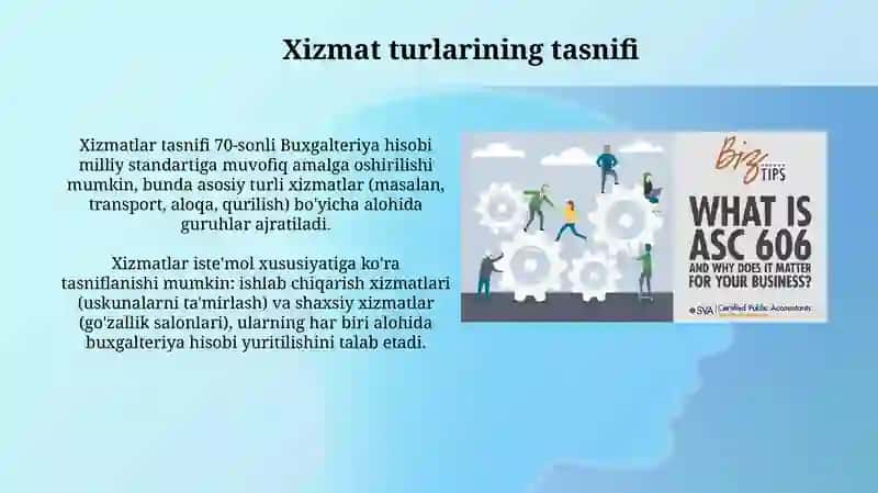 Servis Xizmatlarini Ko'rsatuvchi Subektlarda Buxgalteriya Hisobi 4
