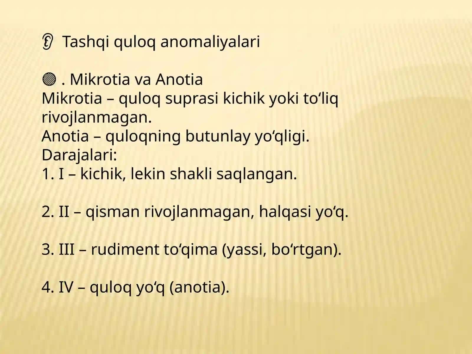Quloq anomaliyalari 4