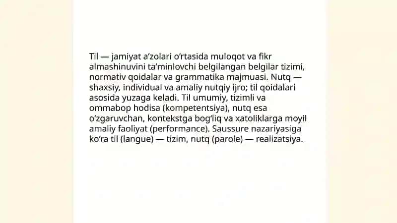 Umumiy tilshunoslik faniga kirish 4