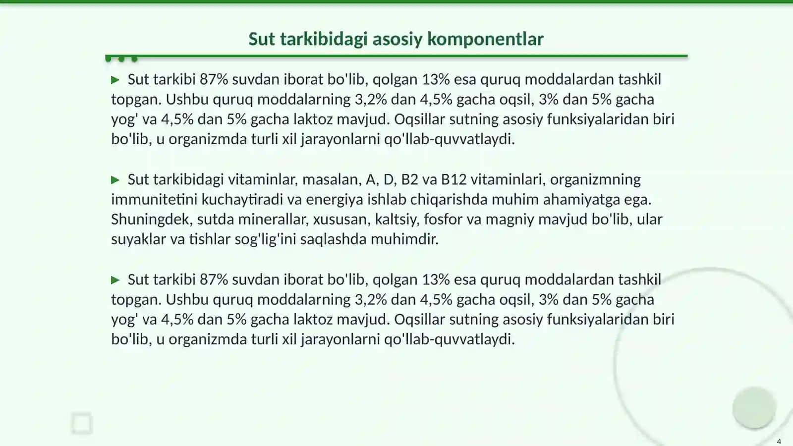 SUT VA SUT MAHSULOTLARI,TUXUM MIKRABIOLOGIYASI 4