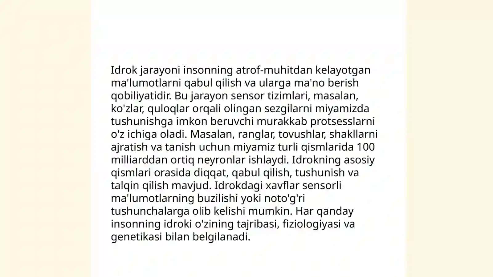 Sezgi va Idrok 4