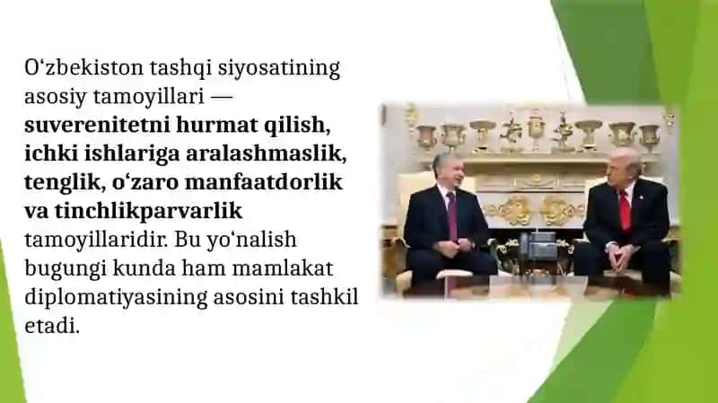 Mustaqil O‘zbekiston xalqaro munosabatlar tizimida 4