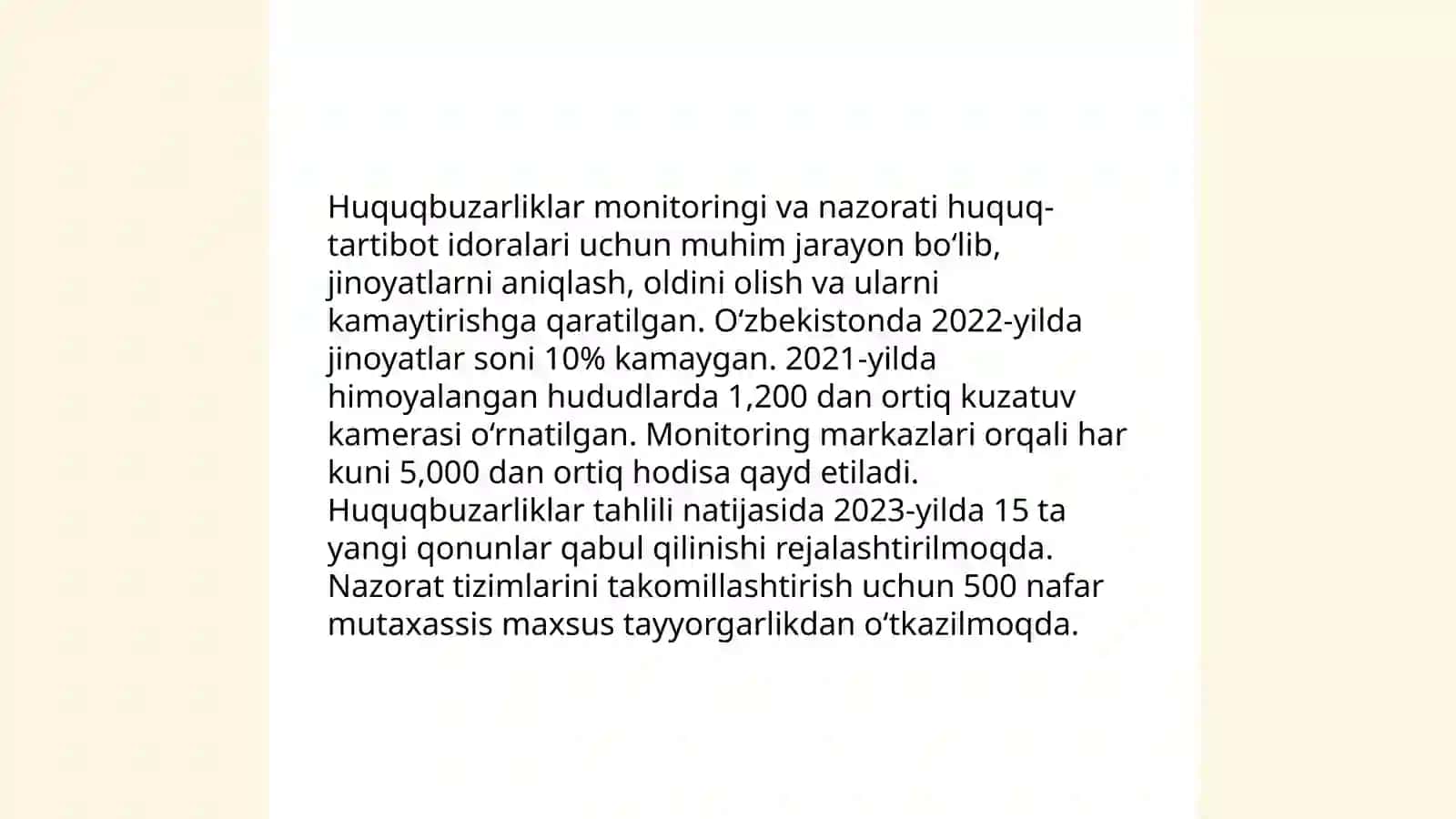 Yangi Oʻzbekistonda inson haq-huquqlari va erkinliklari kafolotining yaratilishi 4