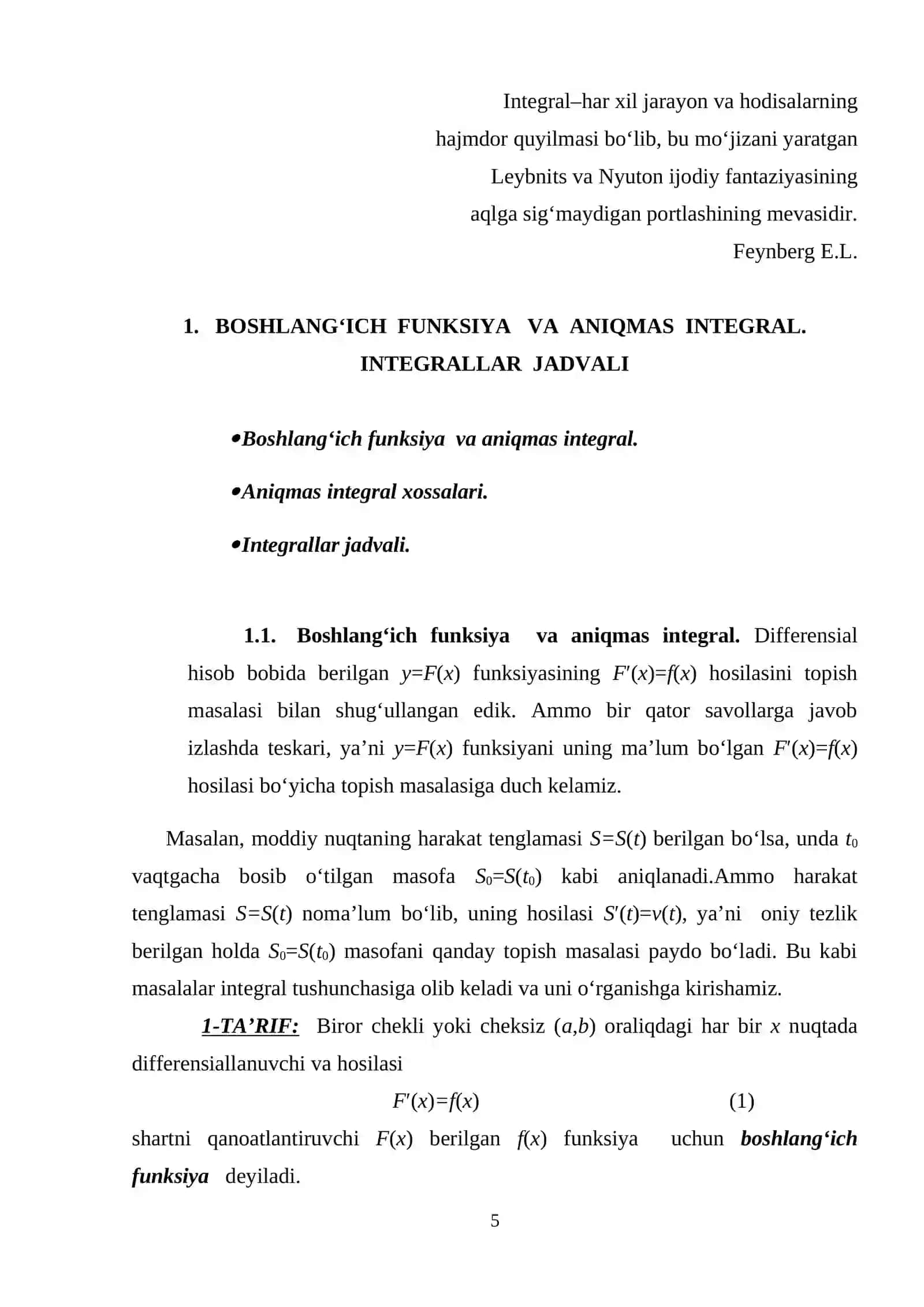 Aniqmas integrallarni hisoblash 4