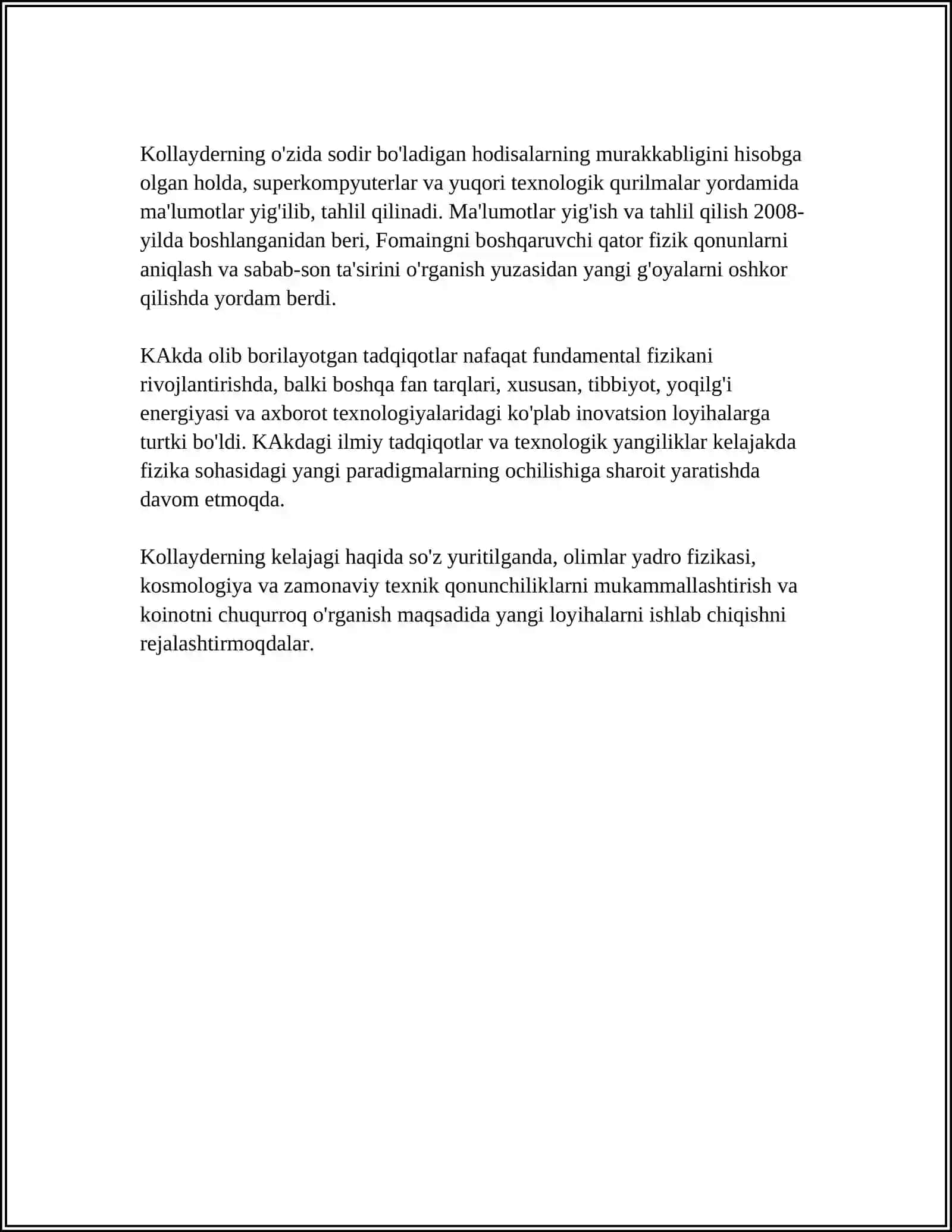 Katta Adron Kollayderi va Uning Ishlash Prinsi 4