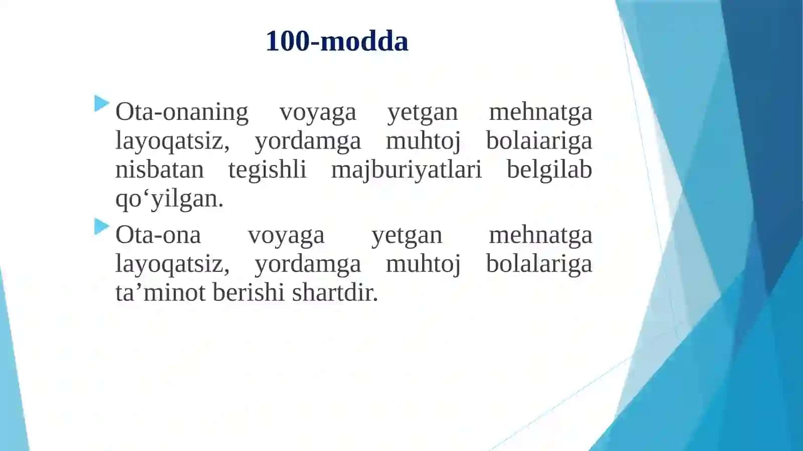 Ota-onavabolalarning aliment majburiyatlari 4