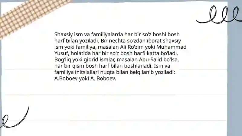 Bosh harflar imlosi va ko'chirish qoidalari 4