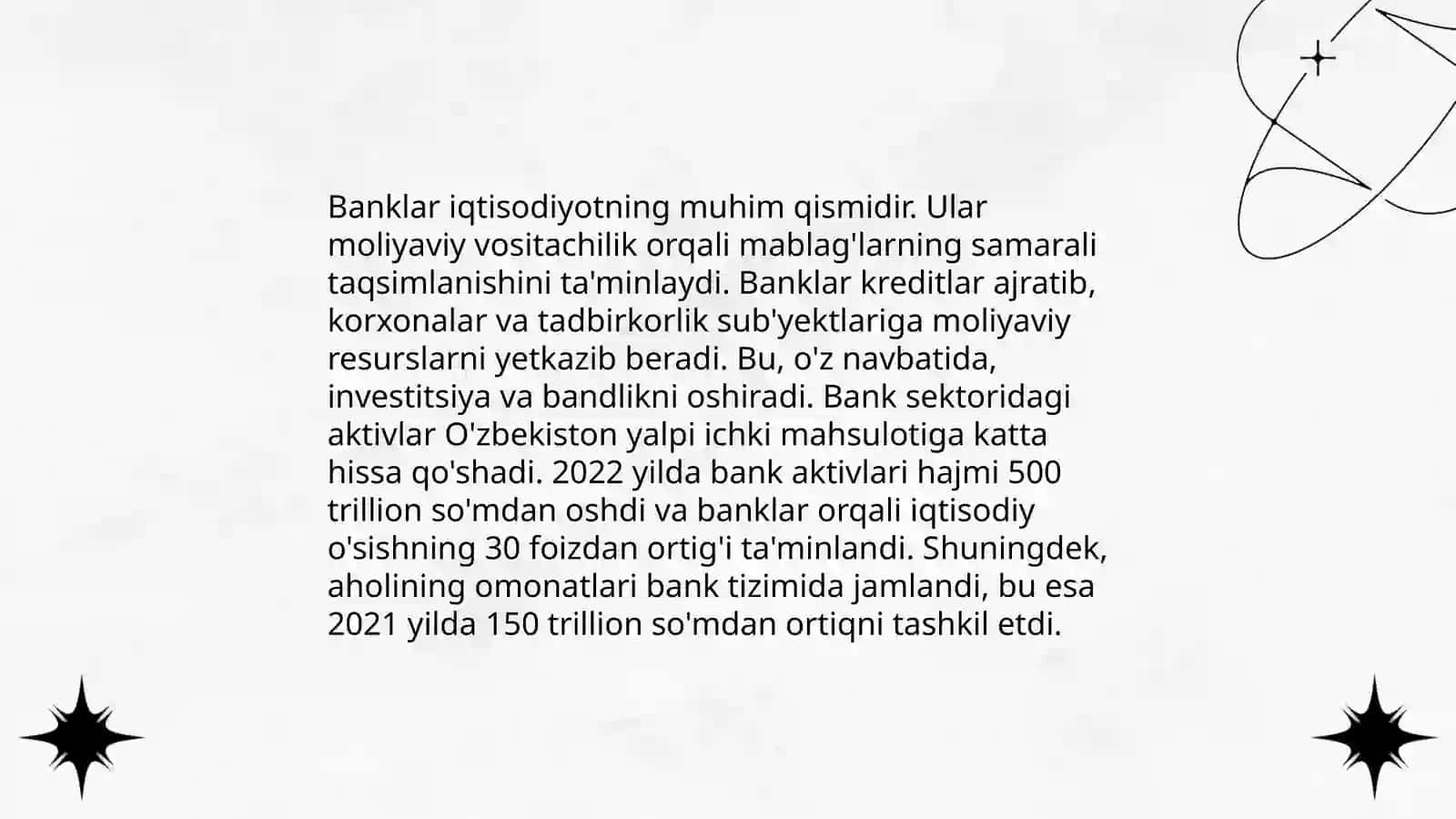 Bank tizimi mohiyati va iqtisodiyotdagi ahamiyati 4