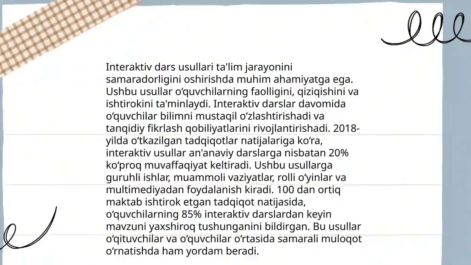 Taʼlim metodlari va vositalari 4