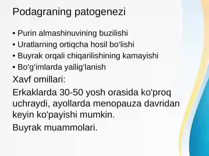 Podagra va Semizlikni Bartaraf Etuvchi Vositalar 4
