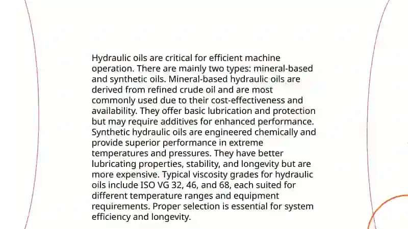 Hydraulic oils 4
