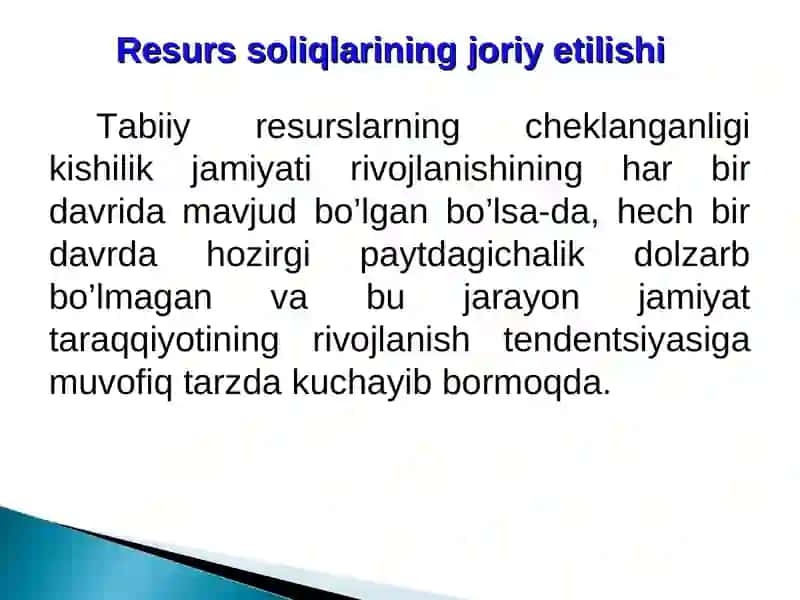 Yer qa’ridan foydalanganlik uchun soliq 4