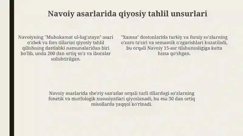 Alisher Navoiy va qiyosiy tilshunoslik 4