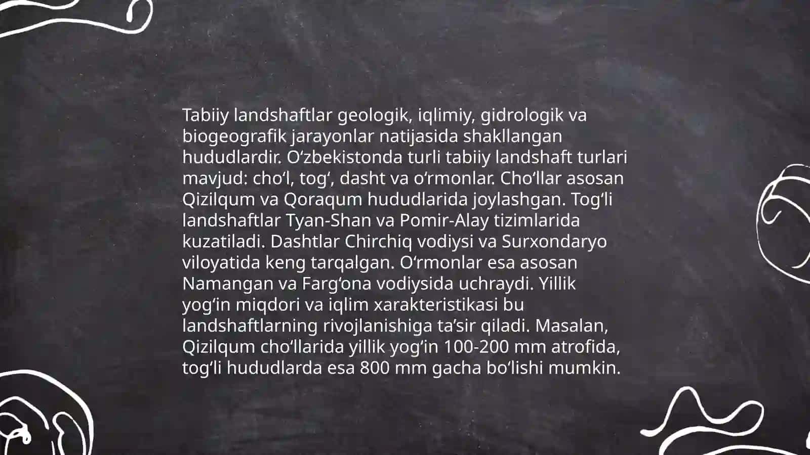 Osiyoga umumiy tabiiy geografik tavsif berish 4