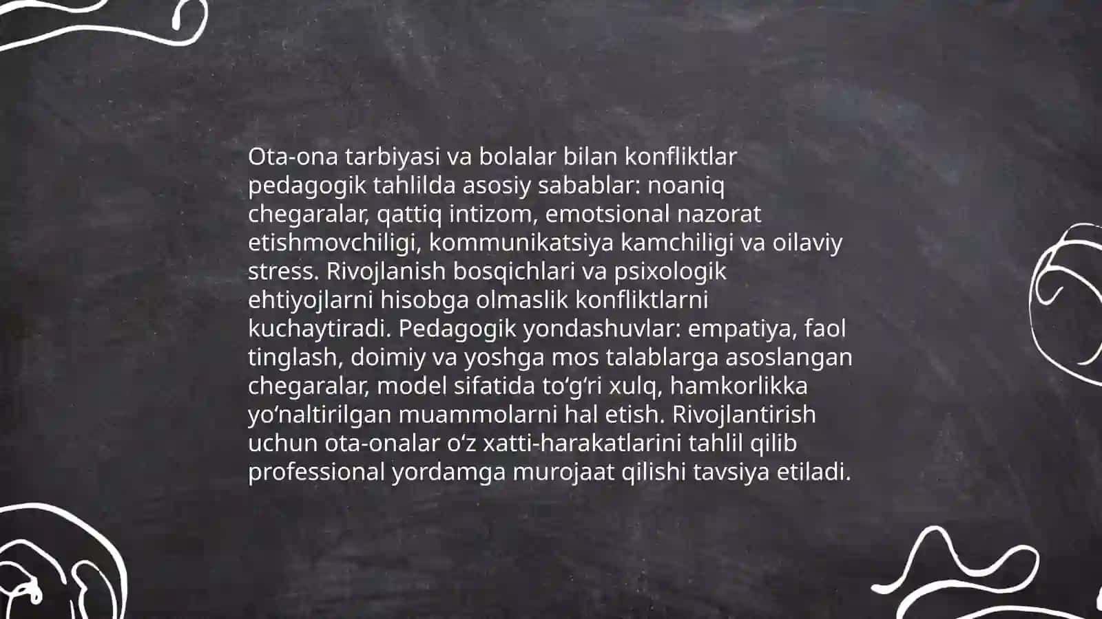 Oiladagi tarbiya jarayonining pedagogik konfliktalogiya bilan aloqasi 4