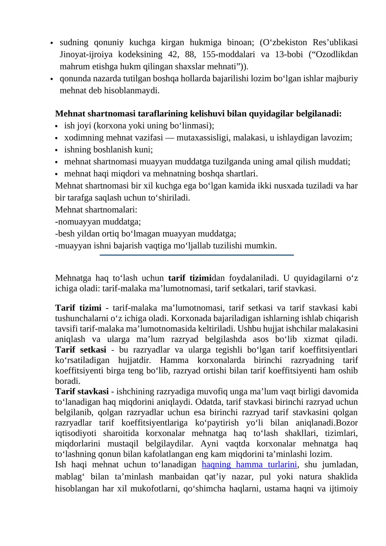 Mehnat va ish xaqini hisobga olishning vazifalari. Mehnatga xaq to‘lash shakllari, ish xaqi fondi va uning tarkibi 4
