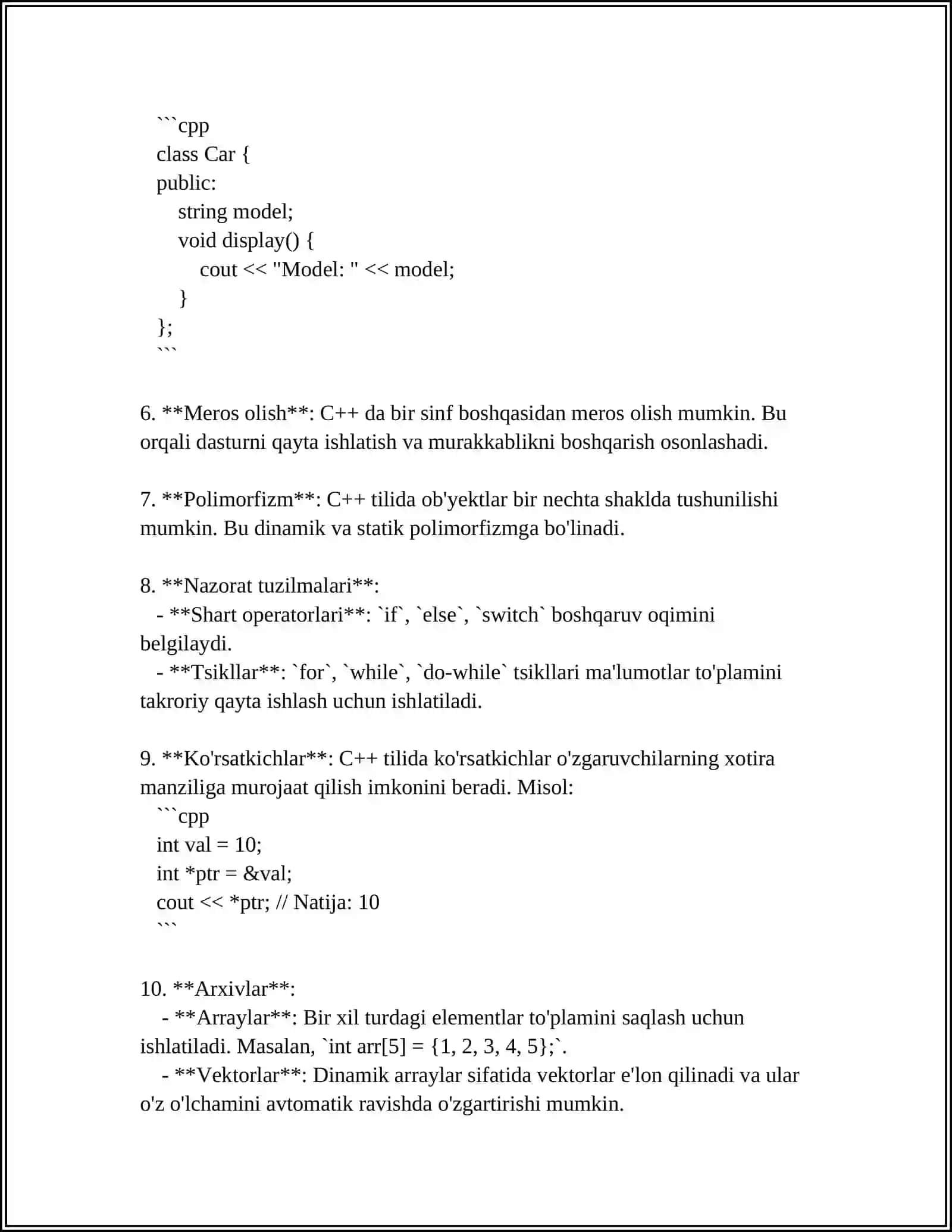 C++TILI ALFAVITI VA LEKSEMALAR 4