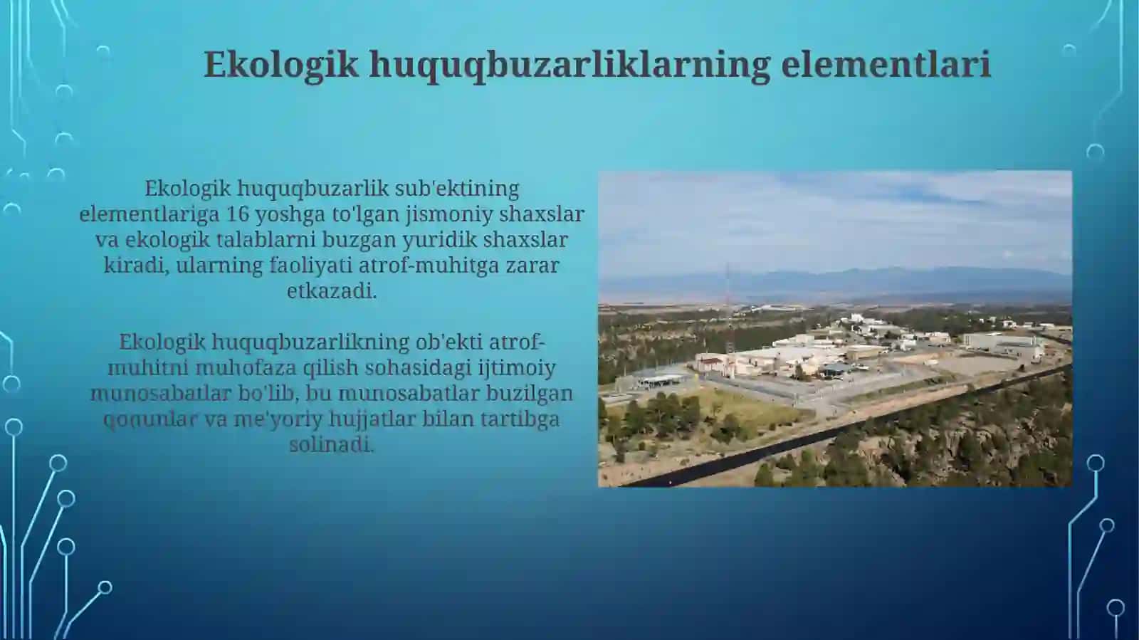 Ekologik huquqbuzarlik tushunchasi 4