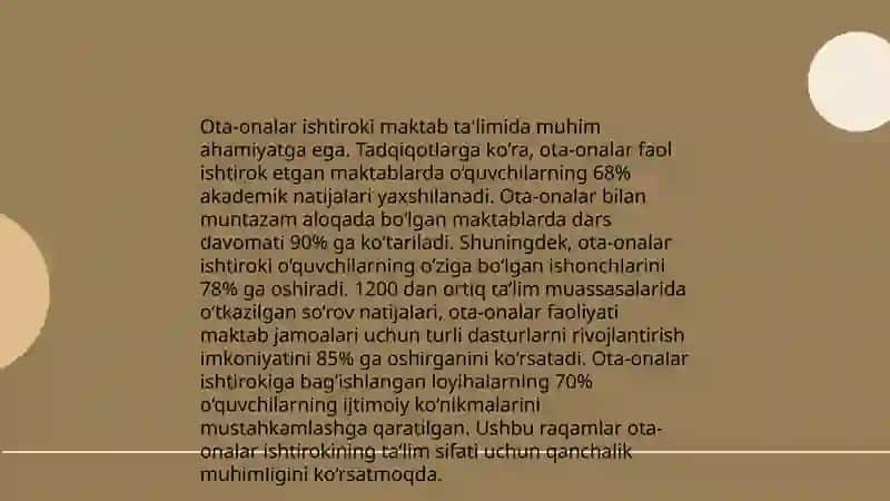 Maktab va oila integratsiyasi 4