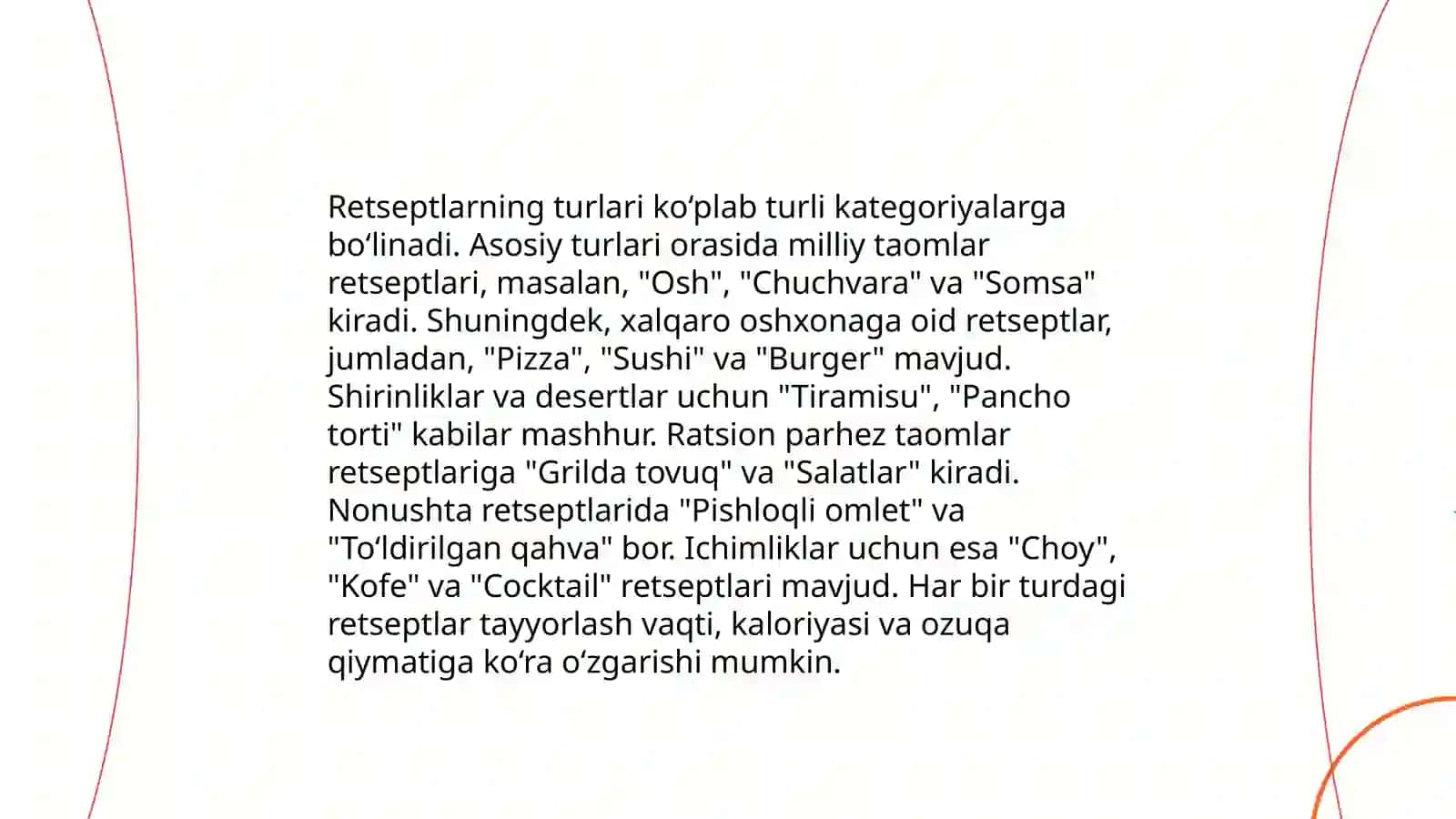 Retsept va uning tuzilishi 4