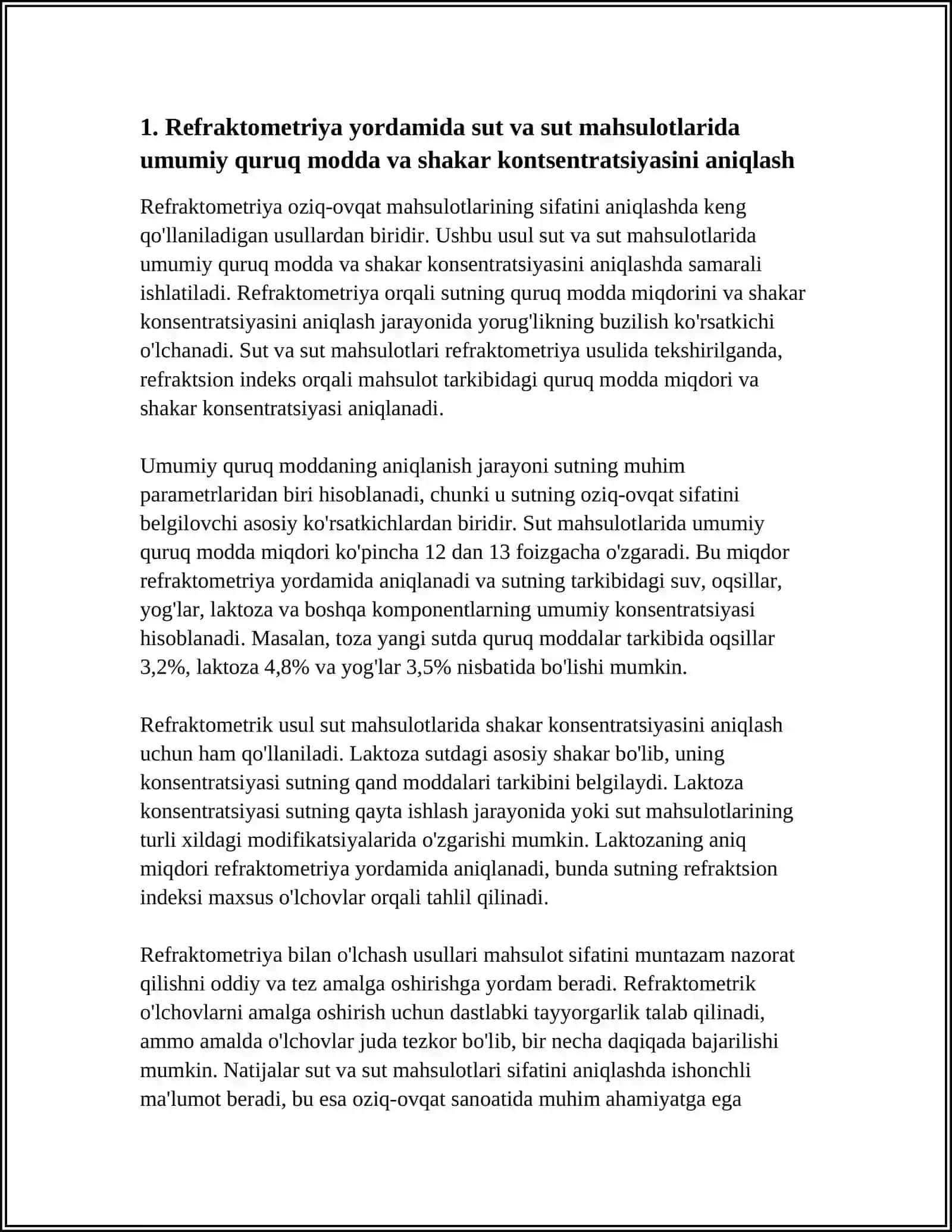 REFRAKTOMETRIYA, POLYARAMETRIYA, FLUOROMETRIYA, SPEKTROSKOPIYA 4