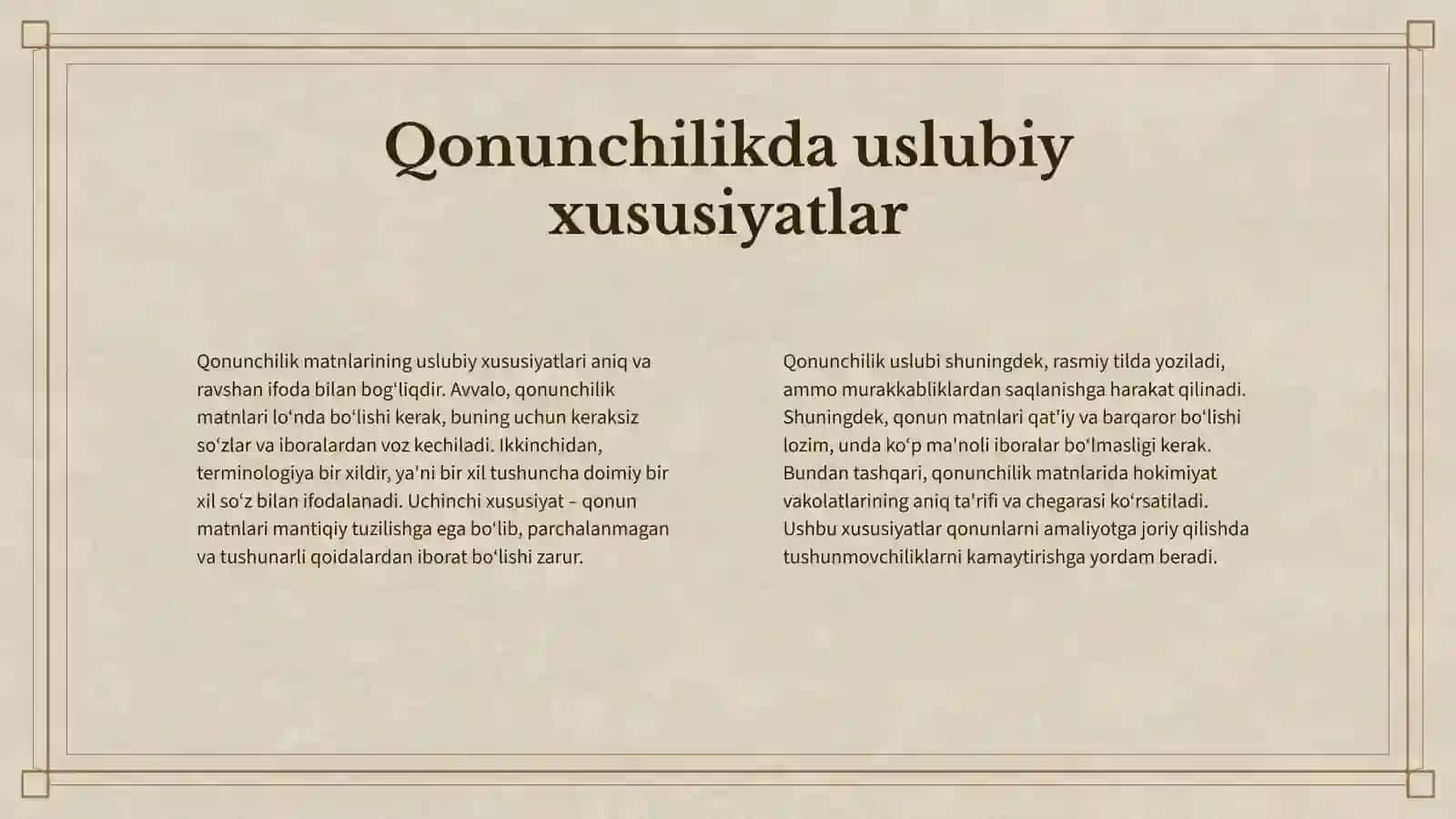 Sof Qonunchilik Uslubi 4