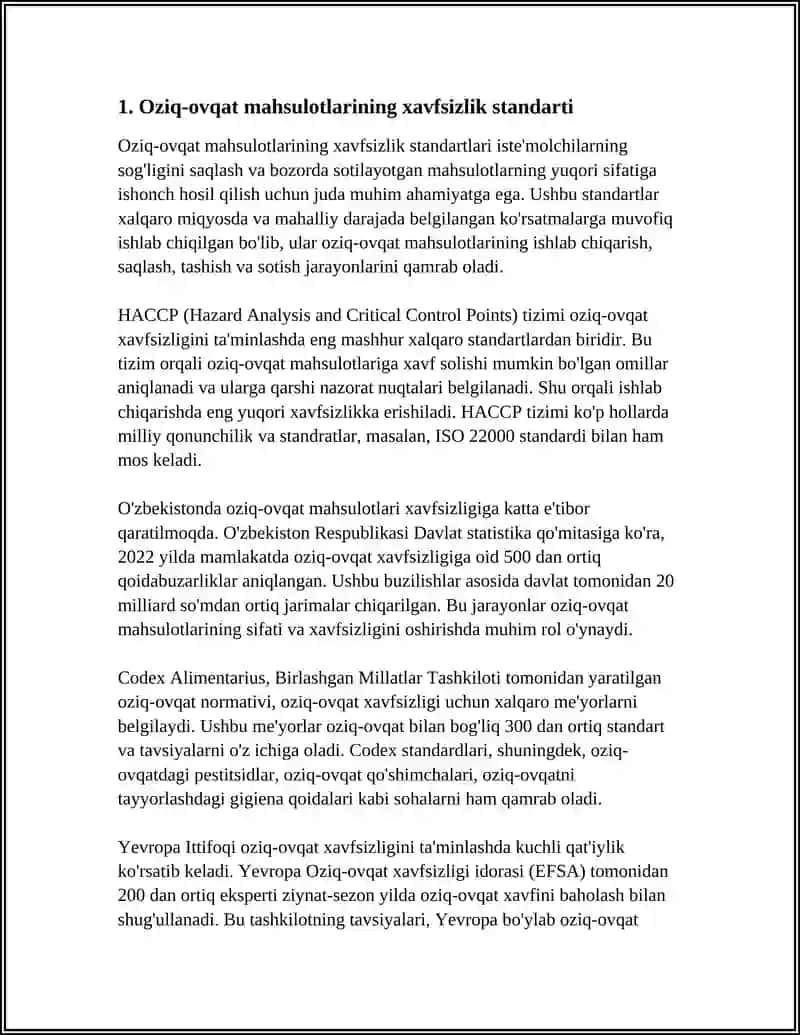 SUT VA SUT MAHSULOTLARINING XAVFSIZLIK KOʻRSATKICHLARI 4