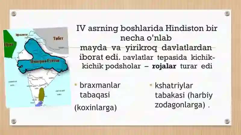 O‘rtaasrlarning ilk davrida Hindiston va Xitoy 4