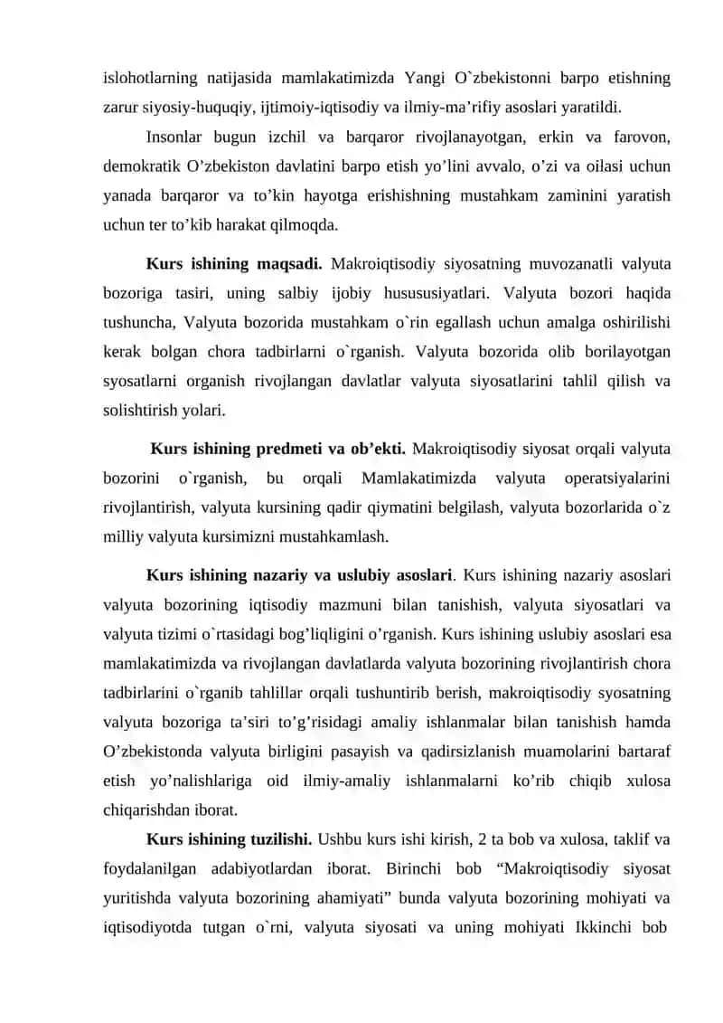MAKROIQTISODIY SIYOSATNING MUVOZANATLI VALYUTA BOZORIGA TASIRI 4