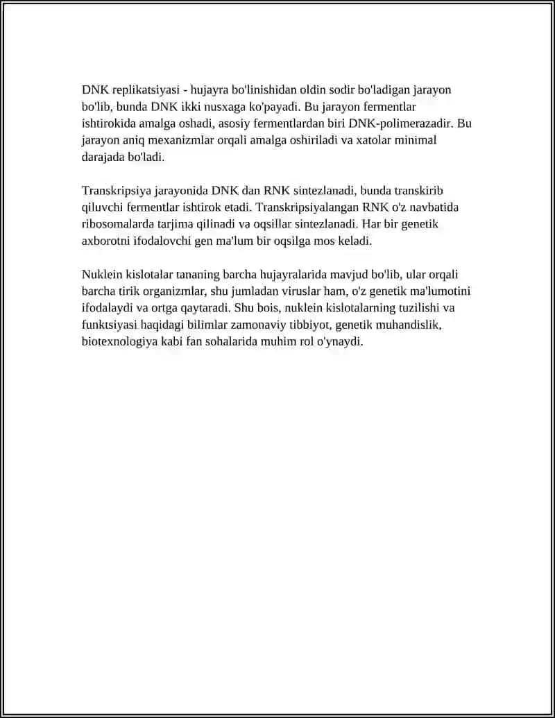 NUKLEIN KISLOTALAR 4