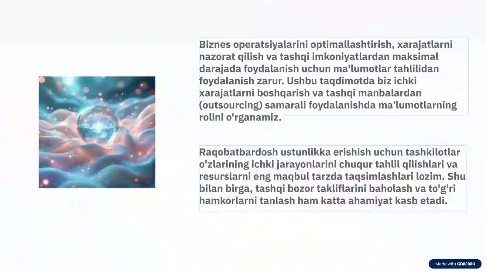 Ichki Harajatlar va Tashqi Manbalar Bilan Bog'liq Vazifalarni Bajarish 4