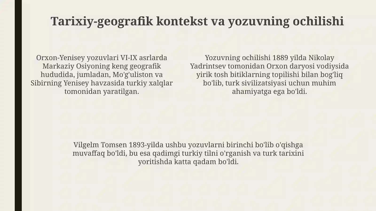 Orxon-Enasoy yozma yodgorliklarining tarixiy-madaniy ahamiyati 4