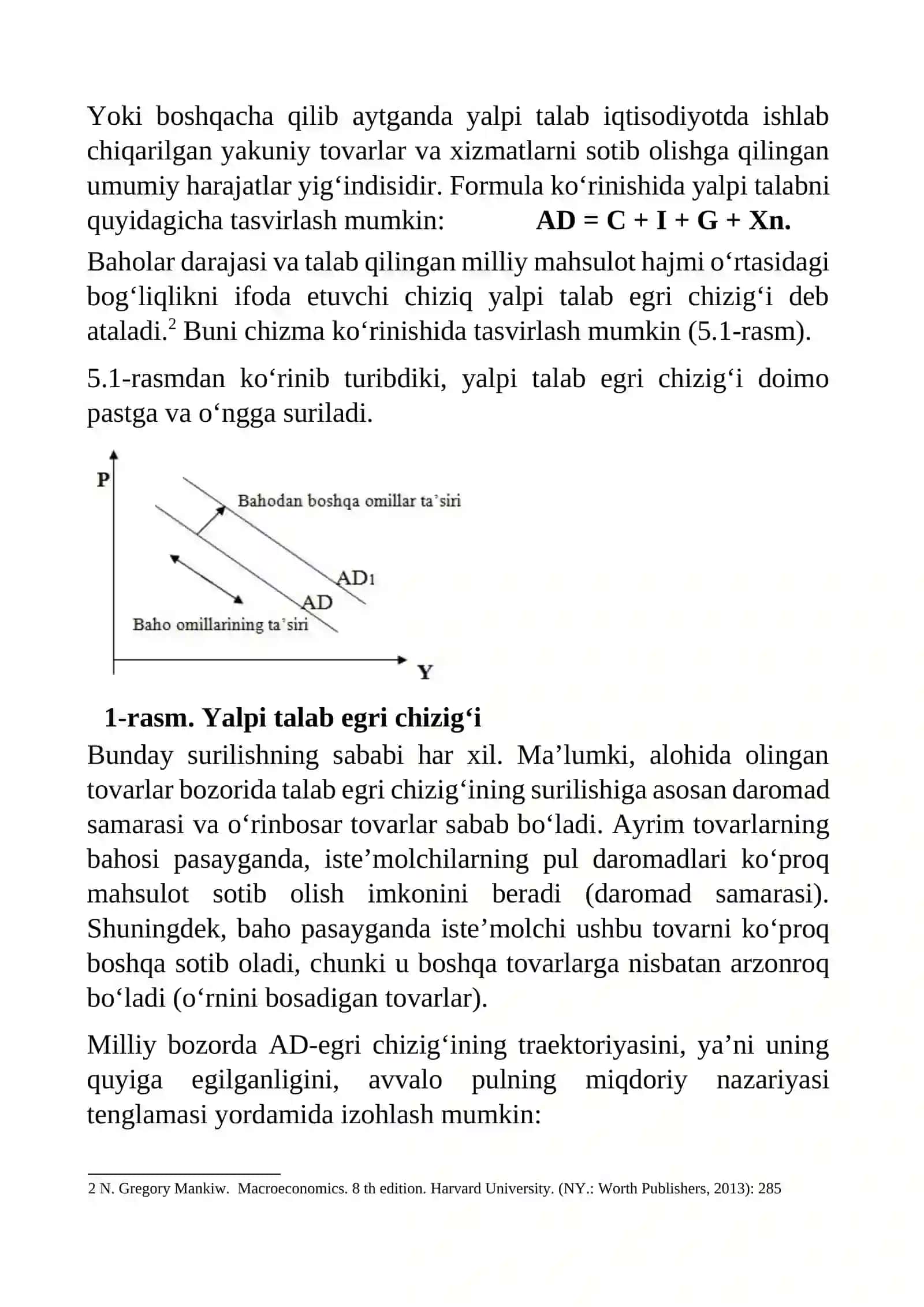 MAKROIQTISODIYOT YALPI TALAB-YALPI TAKLIF MODELI 4