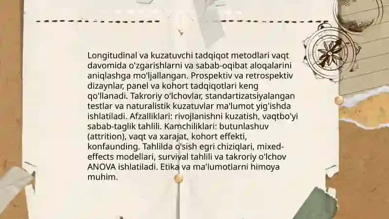 Hozirgi zamon psixologiyasini tadqiqot metodlari 4