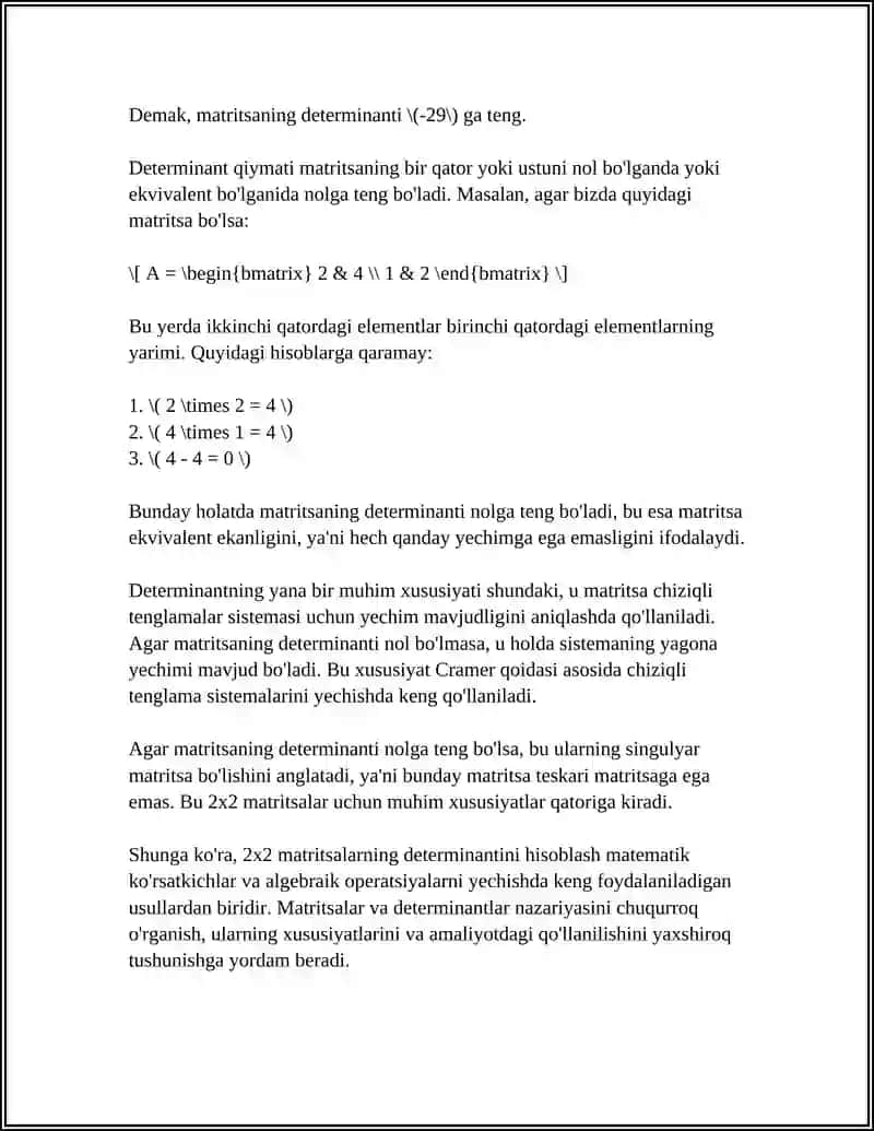 DETERMINANTLARNI HISOBLASH USULLARI 4