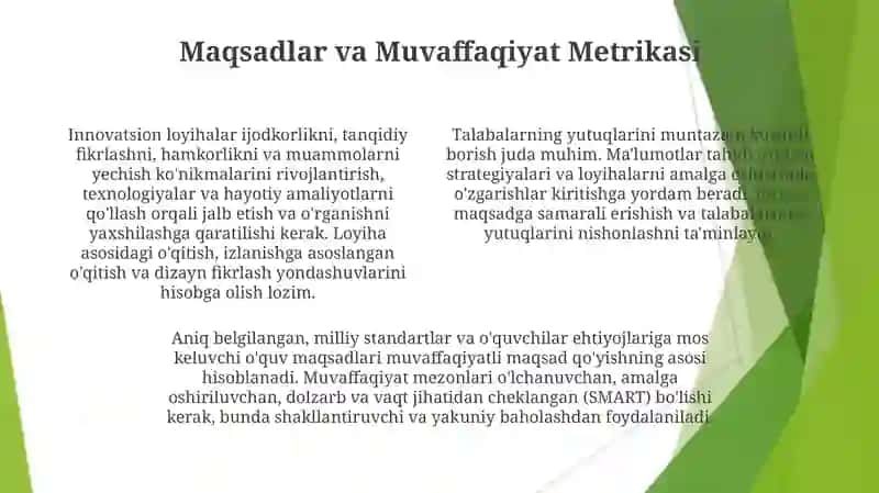 Boshlanģich ta limda innovatsion loyihalar yaratish 4