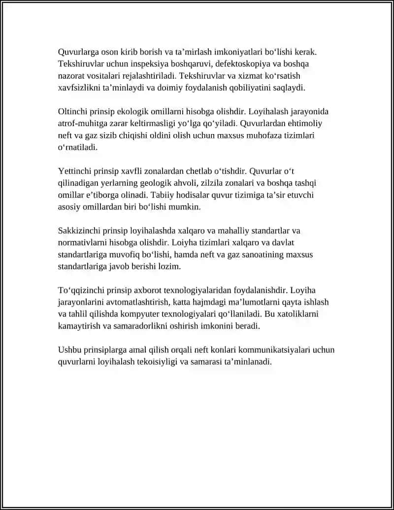 NEFT KONLARI KAMMUNIKATSIYALARI UCHUN QUVURLAR VA ESKISPULATATSIYAI 4