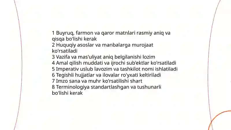 Ish yuritish tili va uslubi 4