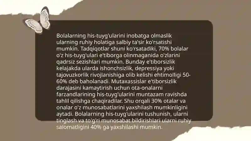 Bolalarga qattiqqo'llik bilan munosabatda bo'lish 4