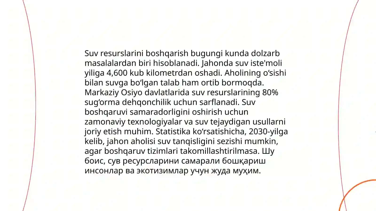 Tabiiy resurslardan oqilona foydalanish muammolari 4