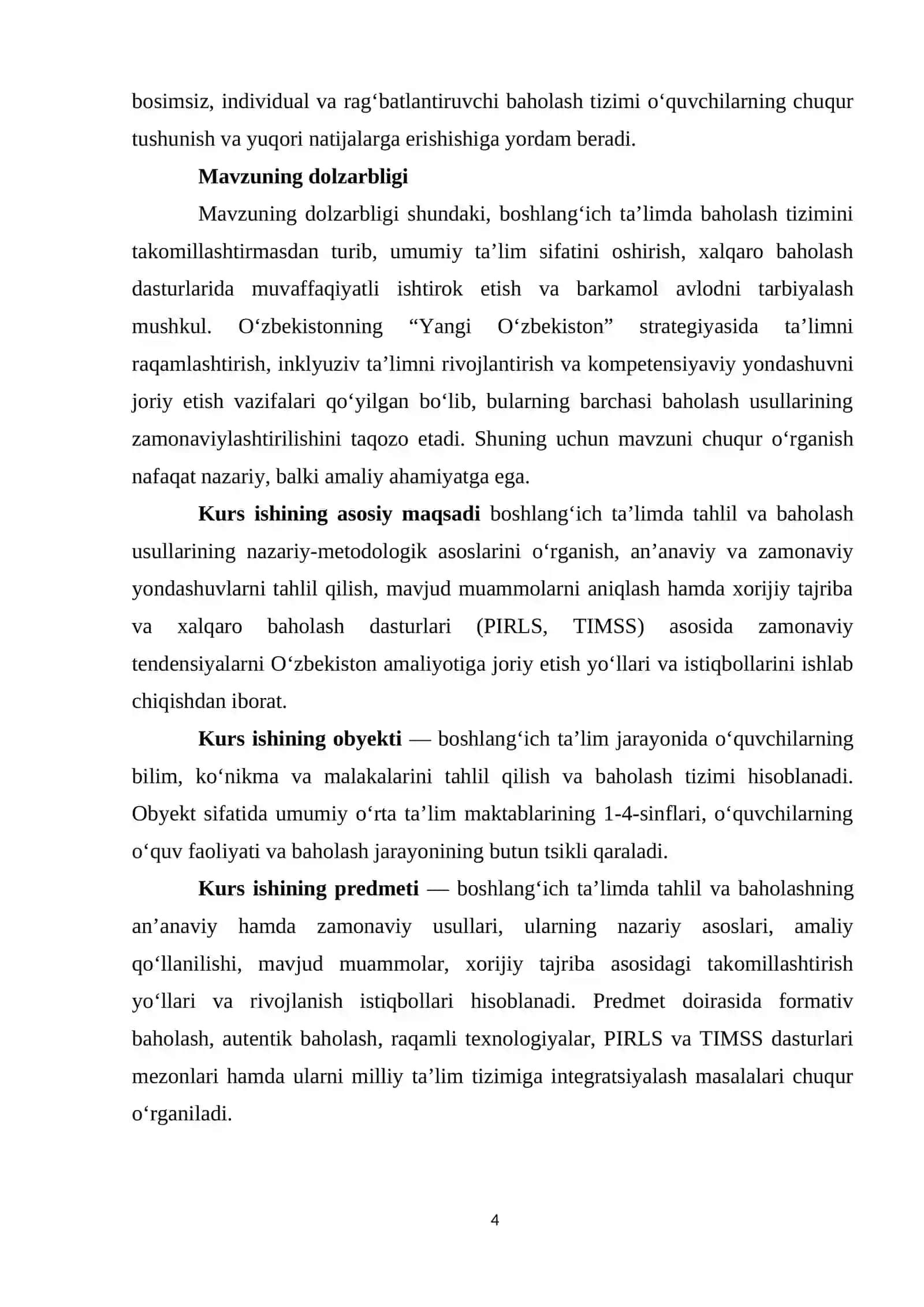 Boshlang‘ich ta’limda tahlil va baholash usullari: zamonaviy tendensiyalar va muammolar 4