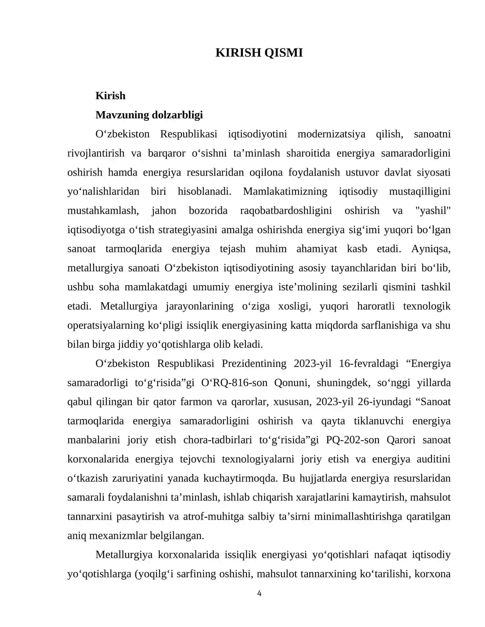 Metallurgiya sanoatida energiya auditi issiqlik yoʻqotishlarini aniqlash va kamaytirish choralari 4