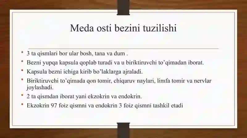 Meda osti bezi, Jigar, O’t pufagi va Qorin parda 4
