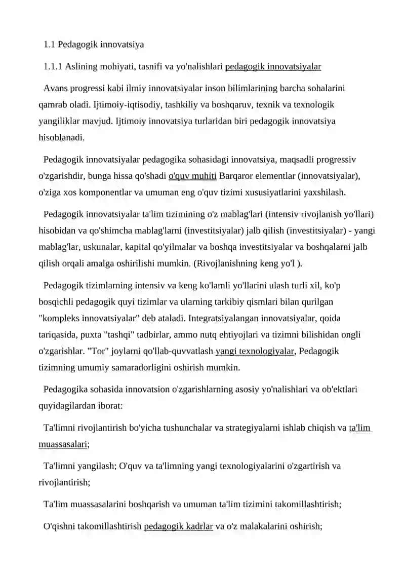 Boshlang’ich ta’limda o’qituvchilarni innovatsion faoliyatga yondashuvini shakllantirish 4