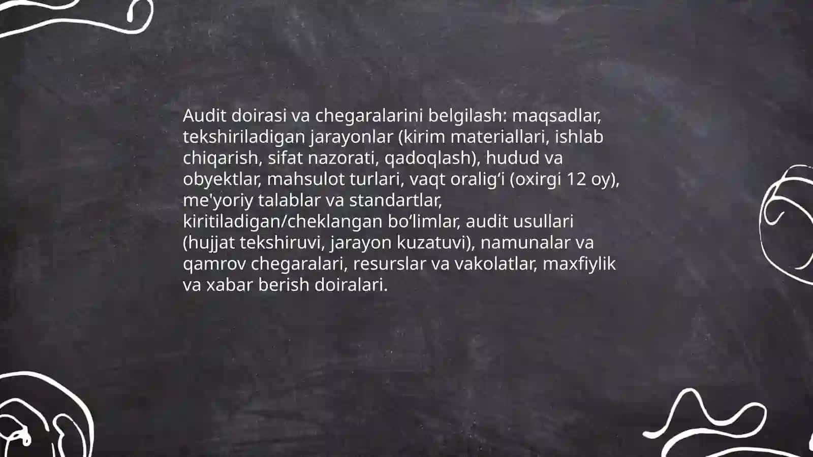 Ishlab chiqarish jarayoni auditi 4