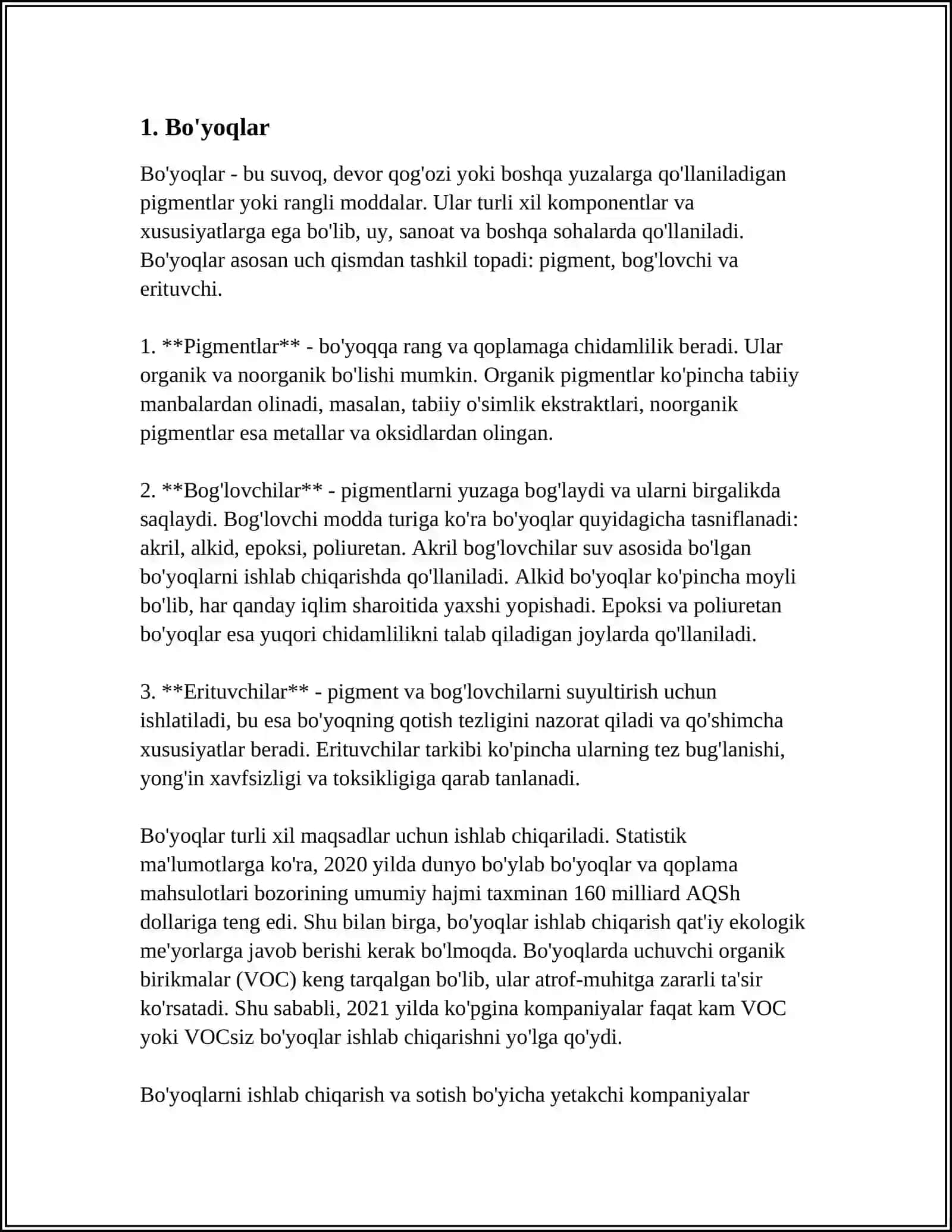 TO'QIMACHILIK SANOATI TARMOQLARIDA ENG KO'P QO'LLANILUVCHI KIMYOVIY MODDALAR 4