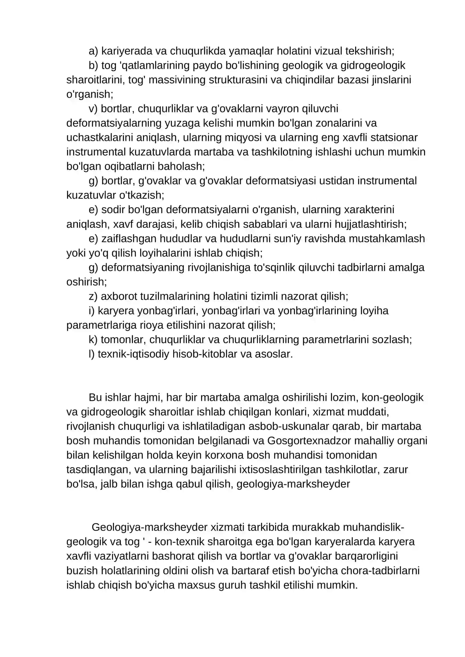 Amaliy mashg'ulot: Ochiq kon ishlarini olib borishda texnika xavfsizligi 4