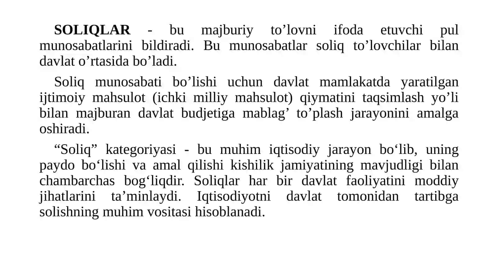 Soliqlar va soliqqa tortish 4
