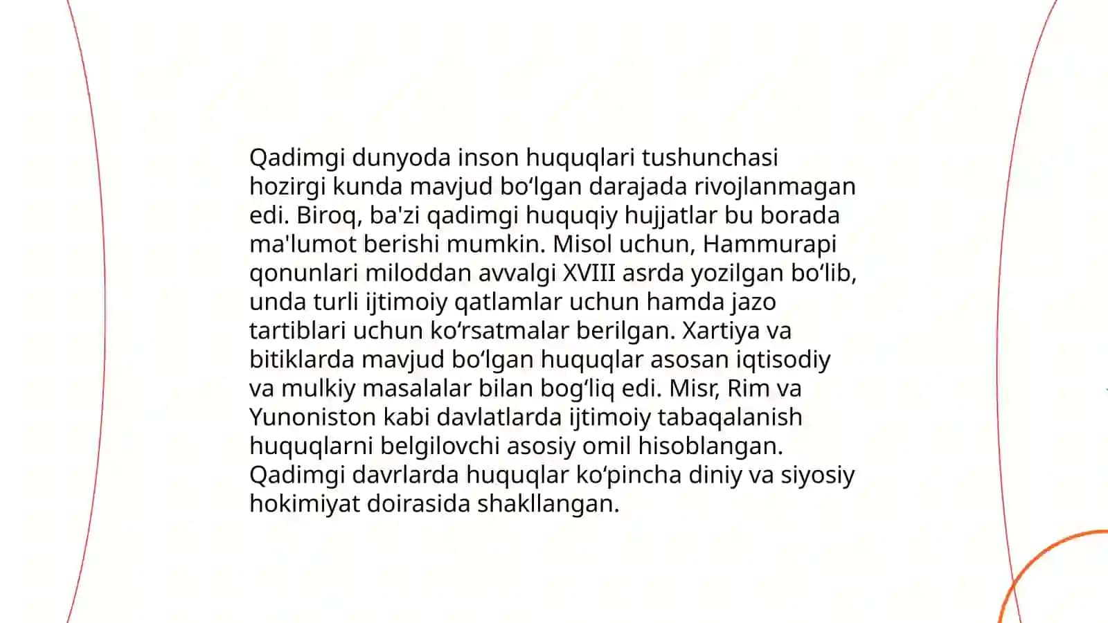 Inson huquqlari va erkinliklarining vujudga kelishi tarixi 4